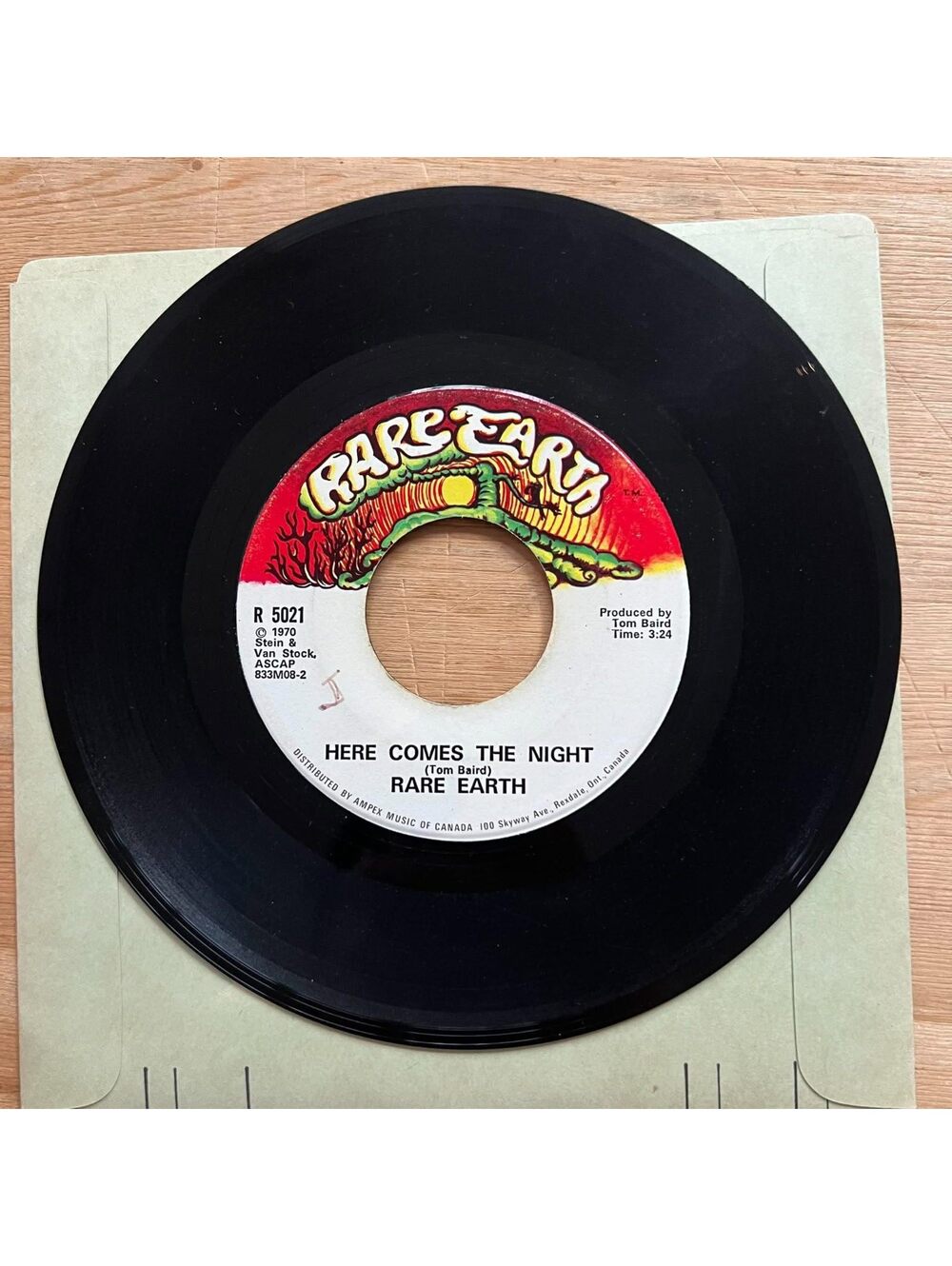 Rare Earth - Here comes the Night/Born to Wander 45rpm VG+ R15